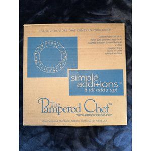 Simple Additions Pampered Chef 8” Dessert Plates (4) #1996